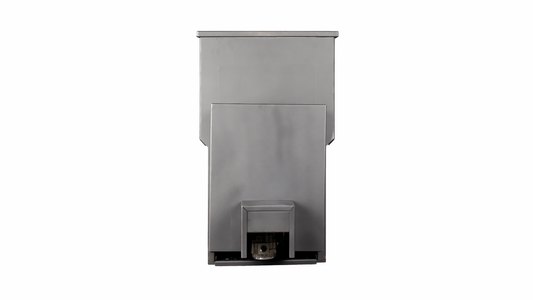 Gas sauna stove with external controls through noncombustible wall opening
