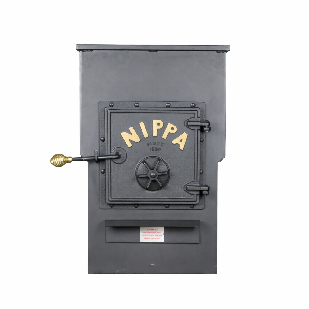 Nippa wood burning sauna stove front view