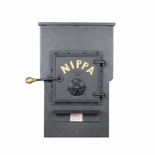 Nippa wood burning sauna stove front view