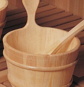 1 Gallon Bottomless Wood Sauna Bucket w/ Liner